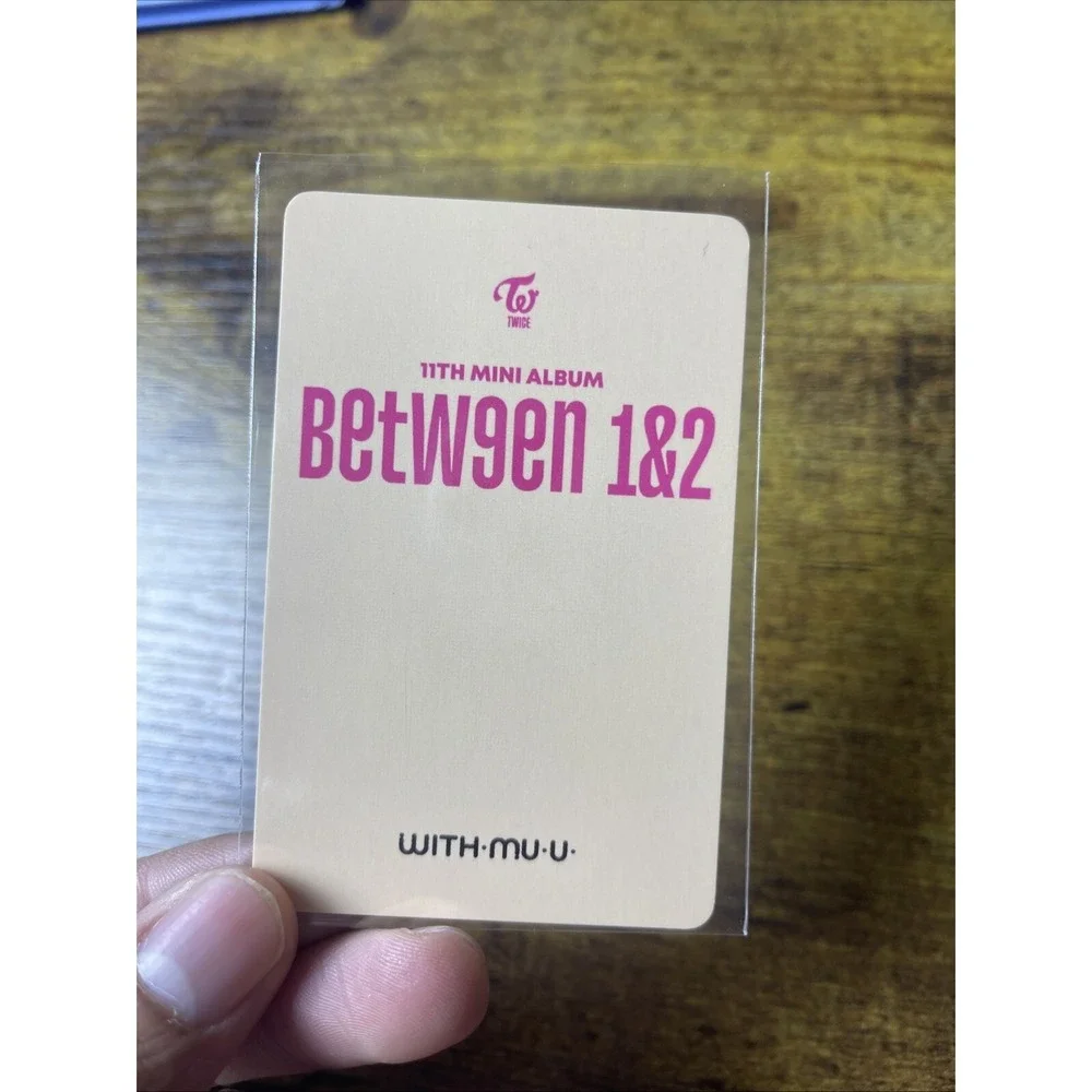 TZUYU Official With-Mu-u Photocard TWICE Album Between 1&2 Kpop Authentic